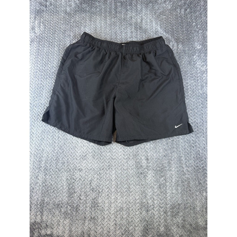 Nike Running Shorts Mens XL Black Athletic Gym Swoosh Logo Athletic Training